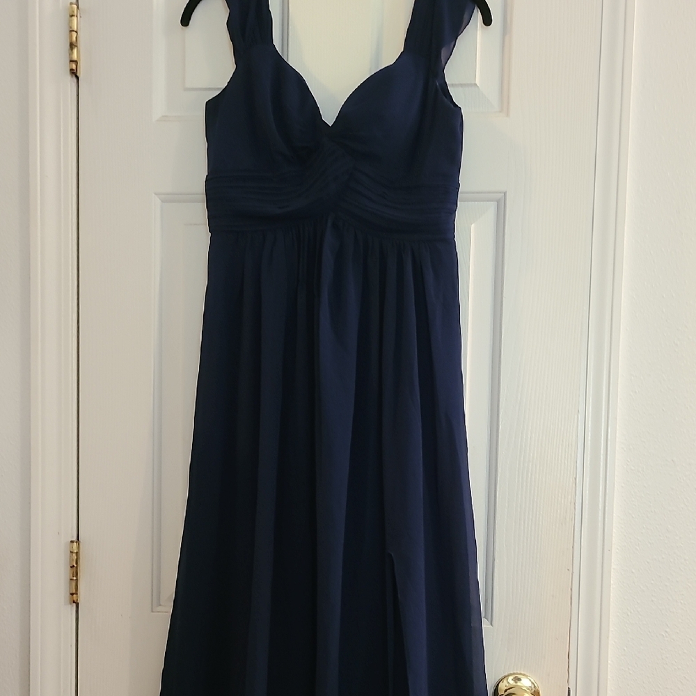 Elegant Navy Blue Women's Dress
